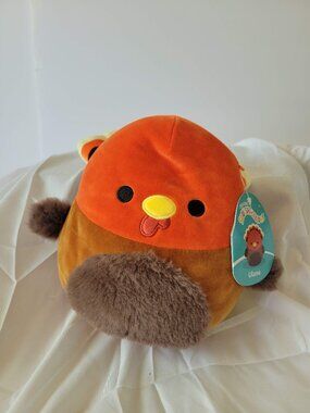 Ulana the Turkey Squishmallows Harvest Squad Kellytoy Plush NWT 8"